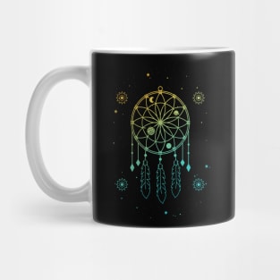 Indian Dream Catcher Mystic Stars Sacred Geometry Mug